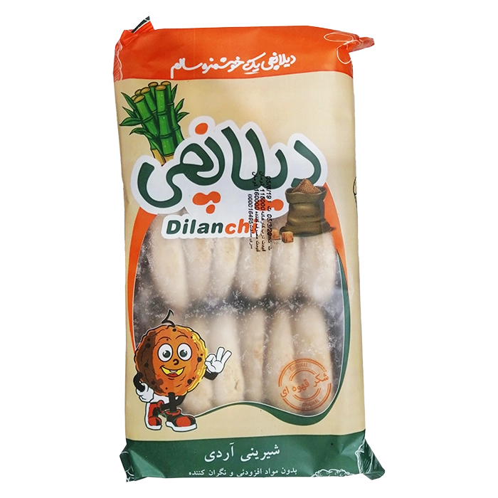 کلوچه سنتی شکری دیلانچی ( شکر قهوه ای ، آرد کامل ، عسل ، روغن کنجد و آفتابگردان ، گلاب )